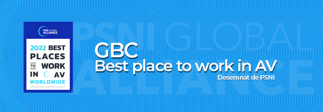 GBC castigatorul premiului international PSNI - Best places to work in AV Worldwide 2022